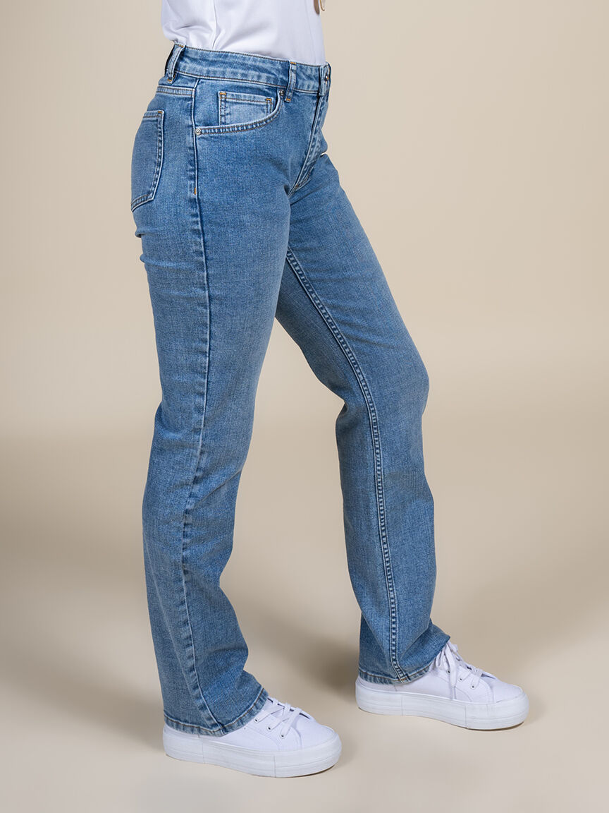 32&rdquo; Rise Denim Jeans  Image 3